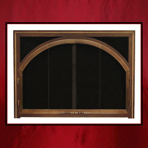 Contemporary Brass Fireplace Door – Northshore Fireplace