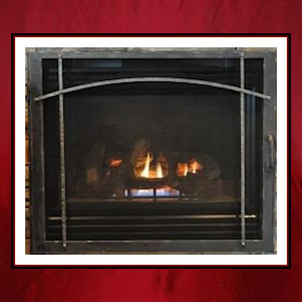 Custom Fireplace Screen Door