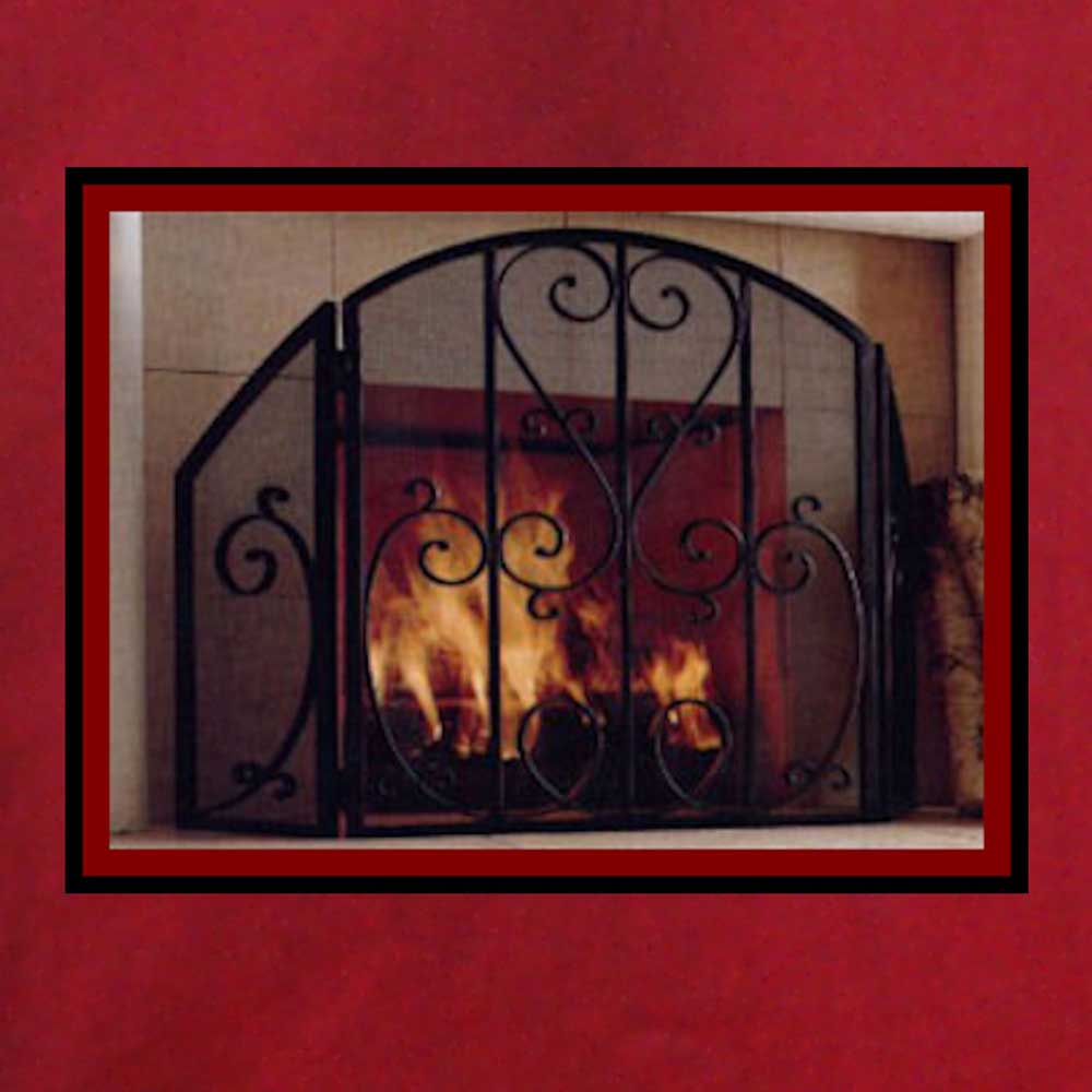 Multi-Panel Fireplace Screen