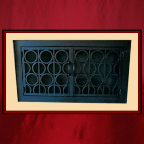 Wrought Iron Fireplace Screen Door