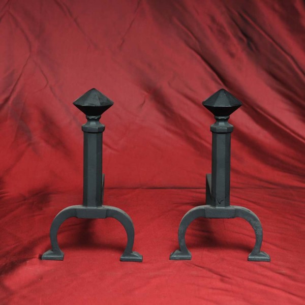 Vintage B&H Andirons Northshore Fireplace
