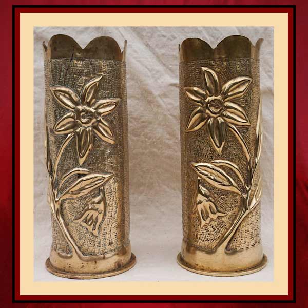 WWI Trench Art Match Holder