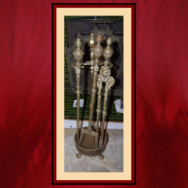 Vintage Ornate Brass Toolset