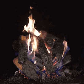 New Twilight Embers Vented Gas Logs with Invisible Grate