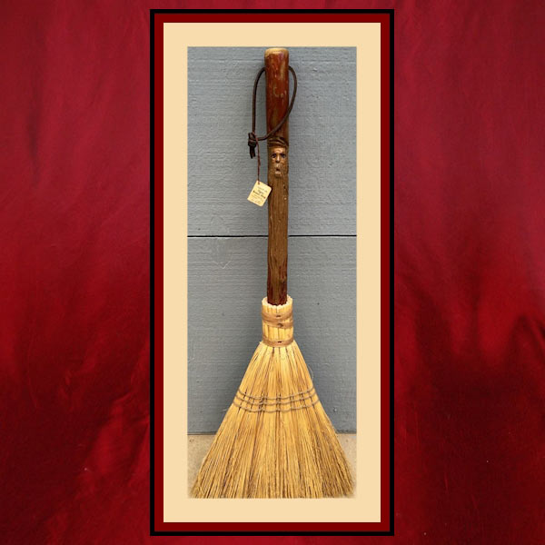 Details about   Handmade Artisan Carved Wood Hand Broom Fireplace Sweeper 