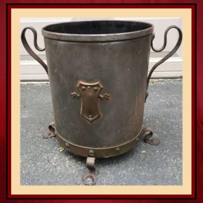 Vintage Steel Wood Bucket